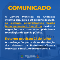 COMUNICADO - MIGRAÇÃO DE PLATAFORMA