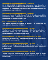 Confira a pauta da 1ª Sessão Ordinária de 2025