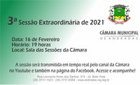 3ª Sessão Extraordinária de 2021