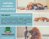 Em Andradas, 10 de agosto é o Dia Municipal do Protetor de Animais