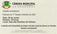 Pauta da 11ª Sessão Ordinária de 30 de junho de 2020