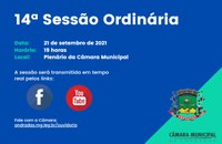 Pauta da 14ª Sessão Ordinária de 2021