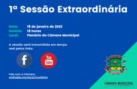 Pauta da 1ª Sessão Extraordinária de 2022