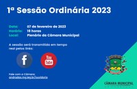 Pauta da 1ª Sessão Ordinária de 2023 - 7 de fevereiro