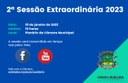 PAUTA DA 2ª SESSÃO EXTRAORDINÁRIA DE 2023