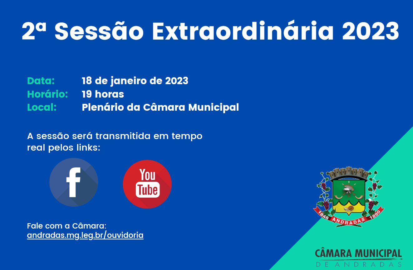 PAUTA DA 2ª SESSÃO EXTRAORDINÁRIA DE 2023