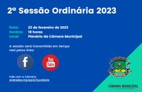 Pauta da 2ª Sessão Ordinária de 2023