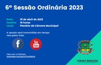 PAUTA DA 6ª SESSÃO ORDINÁRIA DE 2023