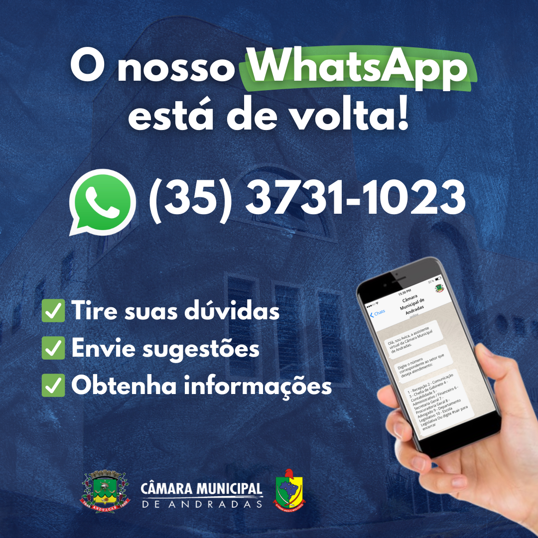 O nosso WhatsApp está de volta!