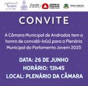 Plenária Municipal do Parlamento Jovem 2025 acontece nesta quinta-feira  Plenária Municipal do Parlamento Jovem 2025 acontece nesta quinta-feira