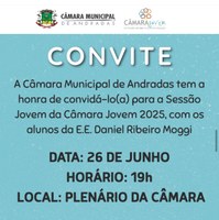 Sessão Jovem da Câmara Jovem 2025 será nesta quinta-feira 
